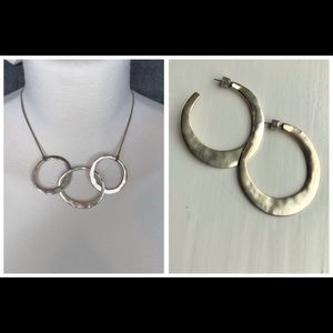 Kenneth Cole Necklace and Hoops